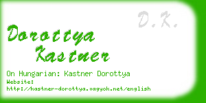 dorottya kastner business card